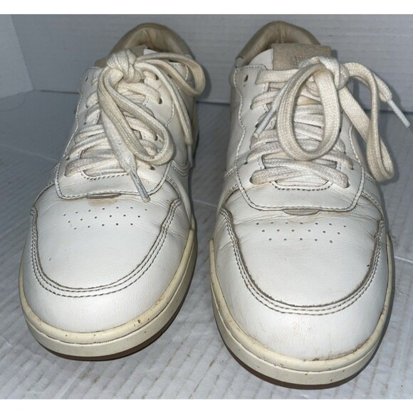 Madewell Court Shoes Womens 9.5M White Leather Casual Walking Comfort Minimalist - Picture 3 of 13